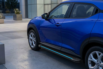 Nissan Juke 2020– Sidosteg Maya Blue (2 st, aluminium) foto 1