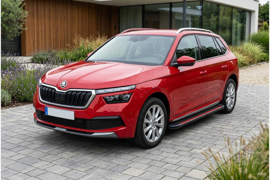 Skoda Kamiq 2019– Sidosteg Maya Red (2 st, aluminium) Image