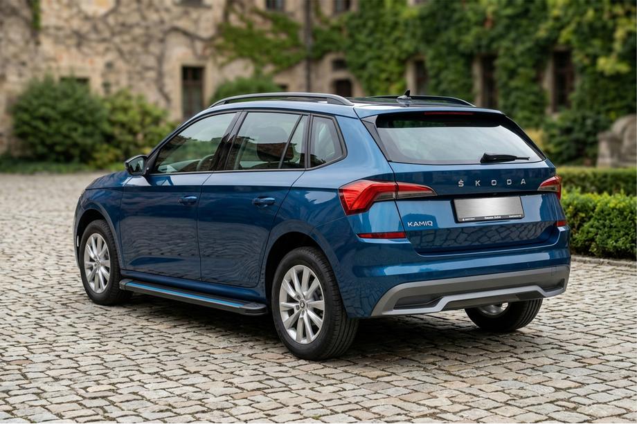 Skoda Kamiq 2019– Sidosteg Maya Blue (2 st, aluminium) Image