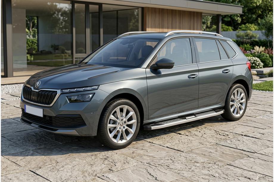Skoda Kamiq 2019– Mevsim Grey sidosteg (2 st, aluminium) Image