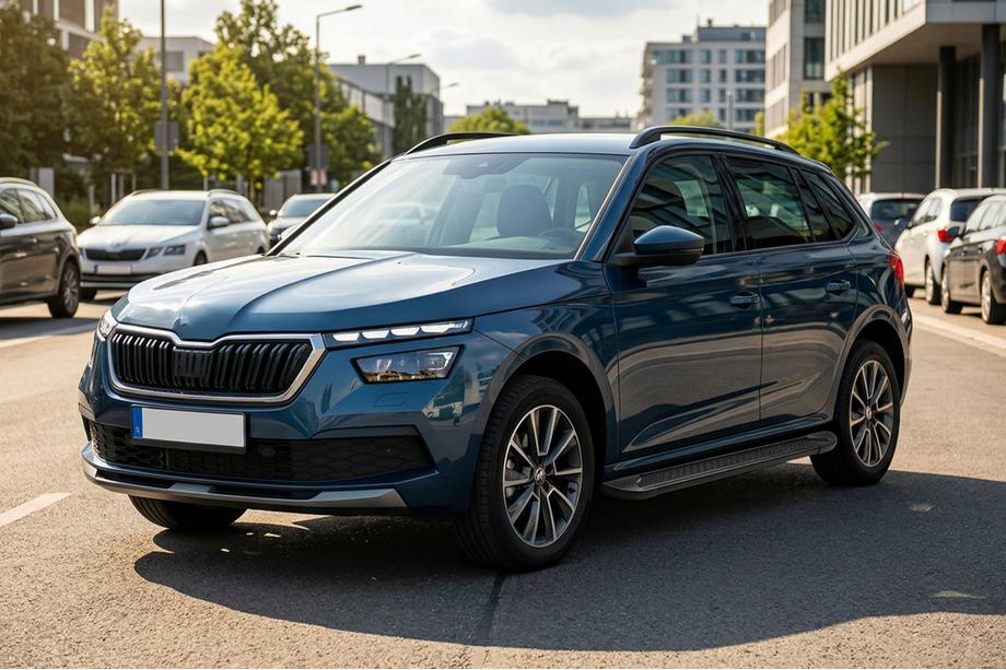 Skoda Kamiq 2019– Sidosteg Allmond Black (2 st, aluminium) Image