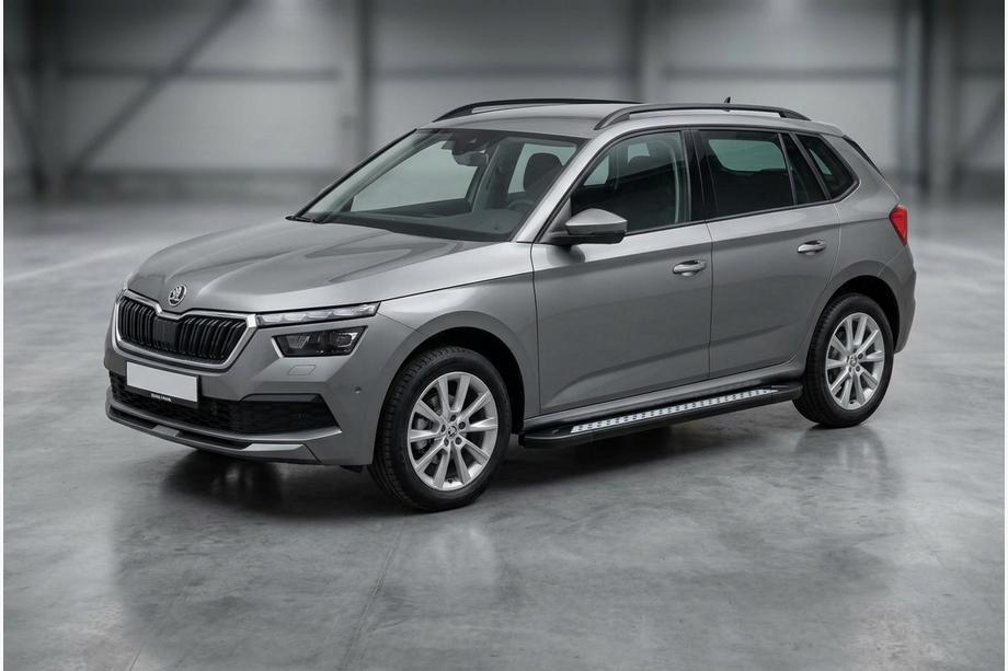 Skoda Kamiq 2019– Sidosteg Vision New Black (2 st, aluminium) Image