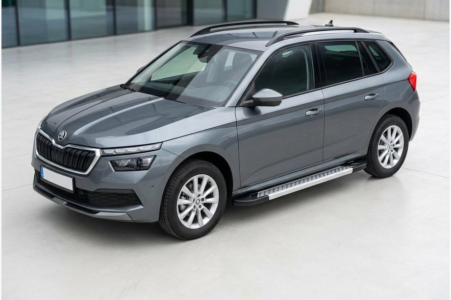 Skoda Kamiq 2019– Sidosteg Vision New Grey (2 st, aluminium) Image