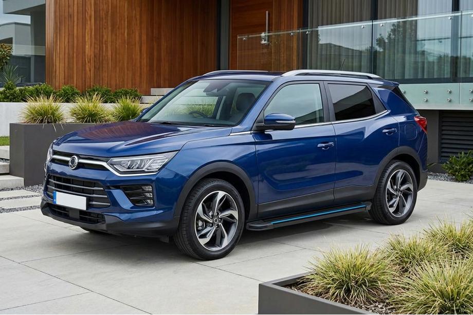 SsangYong Korando 2019– Sidosteg Maya Blue (2 st, aluminium) Image