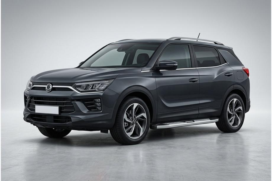 SsangYong Korando 2019– Mevsim Grey sidosteg (2 st, aluminium) Image