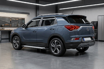 SsangYong Korando 2019– Sidosteg Allmond Grey (2 st, aluminium) foto 1