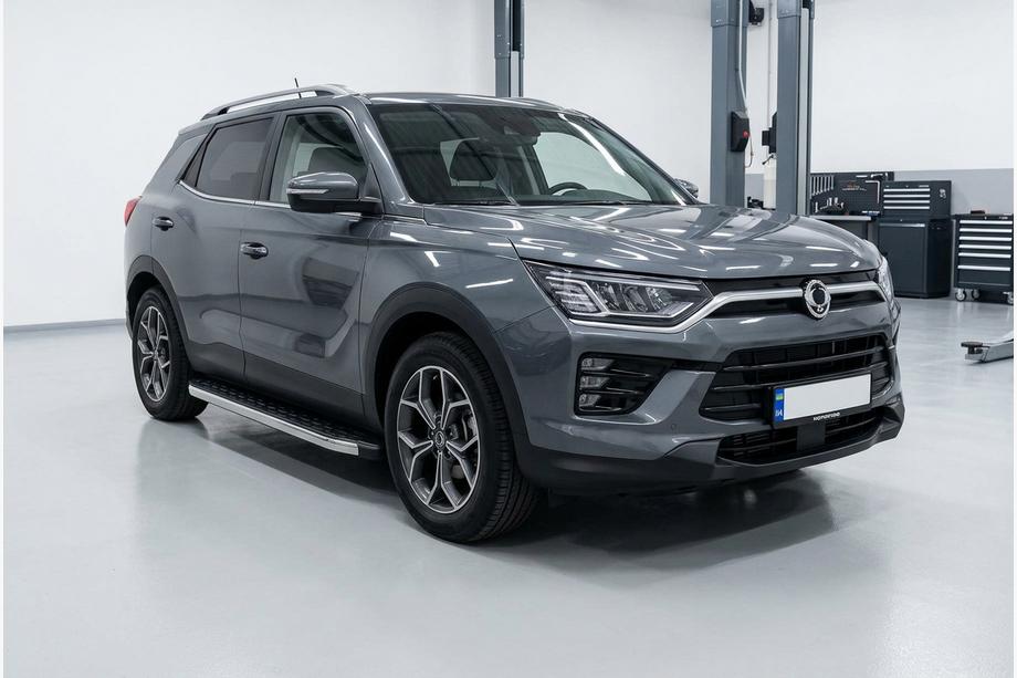 SsangYong Korando 2019– Sidosteg BlackLine (2 st, aluminium) Image