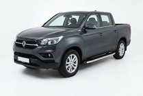 SsangYong Musso II 2018– Sidosteg BlackLine (2 st, aluminium) foto 1