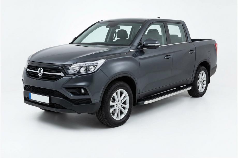 SsangYong Musso II 2018– Sidosteg BlackLine (2 st, aluminium) Image