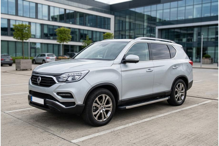 SsangYong Rexton II 2017– Sidosteg BlackLine (2 st, aluminium) Image