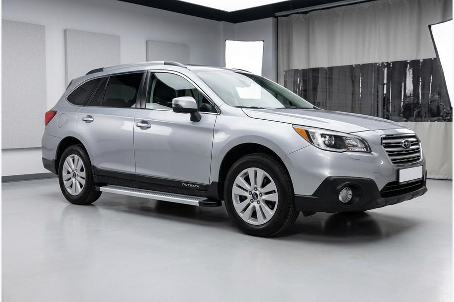 Subaru Outback 2014–2019 Sidosteg Maya V2 (2 st, aluminium) Image