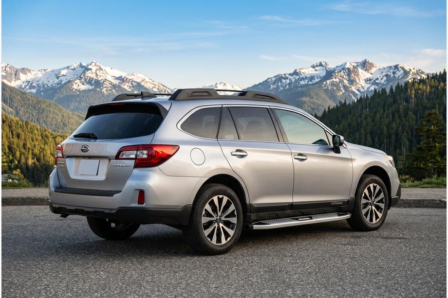 Subaru Outback 2014–2019 Mevsim Grey sidosteg (2 st, aluminium) Image