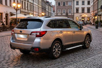 Subaru Outback 2014–2019 Sidosteg Line (2 st, aluminium) foto 1