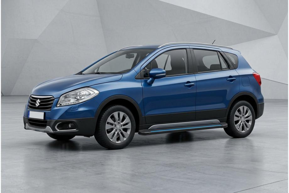Suzuki SX4 S-Cross 2013–2016 Sidosteg Maya Blue (2 st, aluminium) Image