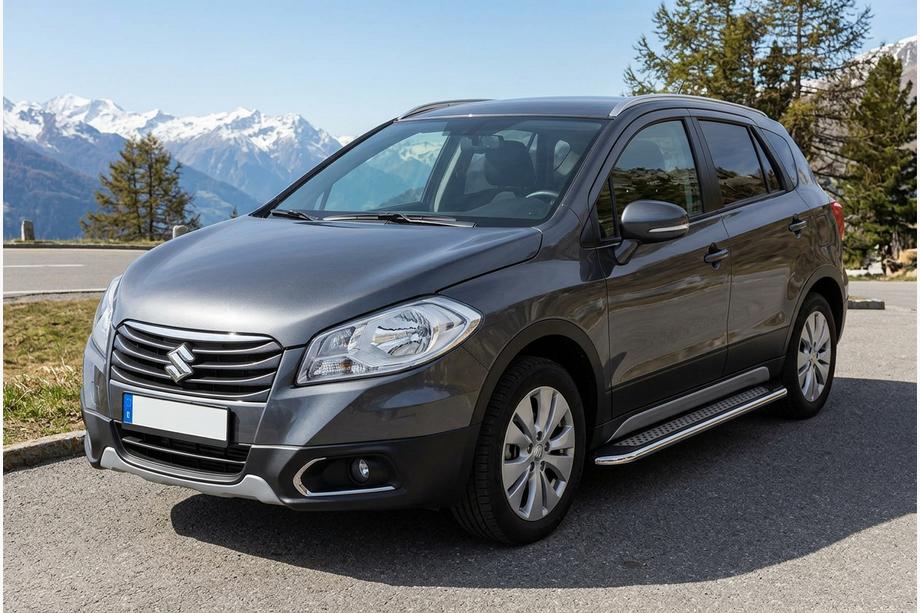 Suzuki SX4 S-Cross 2013–2016 Sidosteg Maydos V2 (2 st, aluminium / rostfritt stål) Image