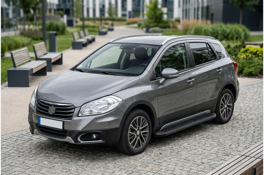 Suzuki SX4 S-Cross 2013–2016 Sidosteg Tayga Black (2 st, aluminium) Image