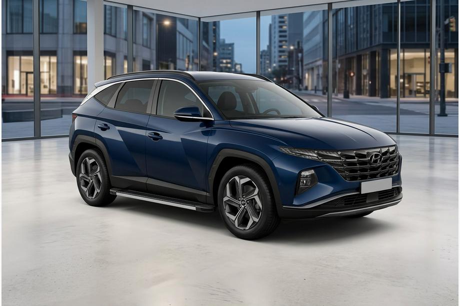 Hyundai Tucson NX4 2021– Sidosteg Maya V1 (2 st, aluminium) Image