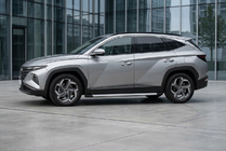Hyundai Tucson NX4 2021– Sidosteg Maya V2 (2 st, aluminium) foto 1