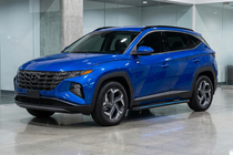 Hyundai Tucson NX4 2021– Sidosteg Maya Blue (2 st, aluminium) foto 1