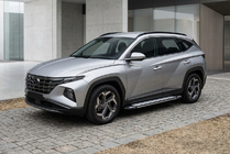 Hyundai Tucson NX4 2021– Sidosteg Rainbow (2 st, aluminium) foto 1