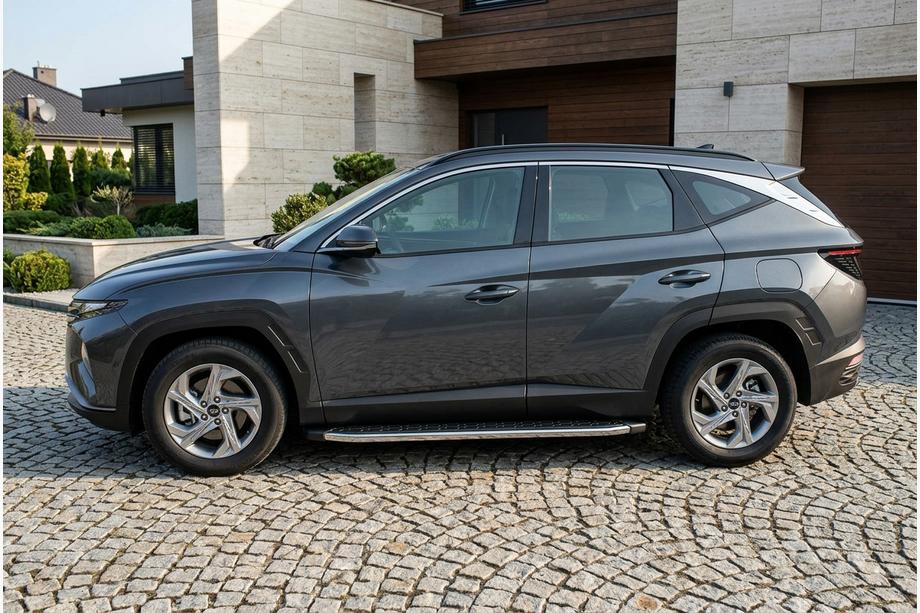 Hyundai Tucson NX4 2021– Sidosteg BlackLine (2 st, aluminium) Image