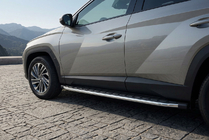 Hyundai Tucson NX4 2021– Sidosteg Fullmond (2 st, aluminium) foto 1