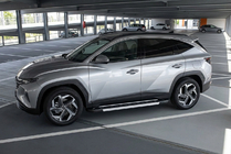 Hyundai Tucson NX4 2021– Sidosteg RedLine (2 st, aluminium) foto 1