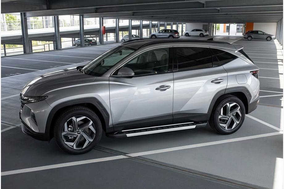Hyundai Tucson NX4 2021– Sidosteg RedLine (2 st, aluminium) Image