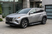 Hyundai Tucson NX4 2021– Sidosteg Sunrise (2 st, aluminium) foto 1