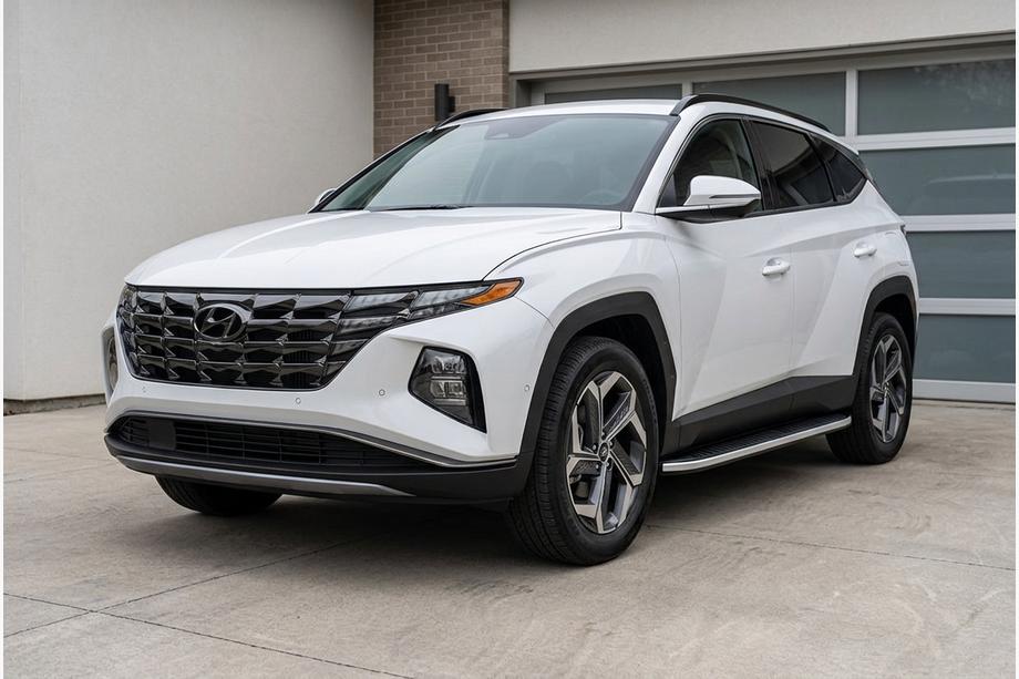 Hyundai Tucson NX4 2021– Sidosteg Tayga Grey (2 st, aluminium) Image