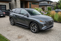 Hyundai Tucson NX4 2021– Sidosteg Tayga Black (2 st, aluminium) foto 1