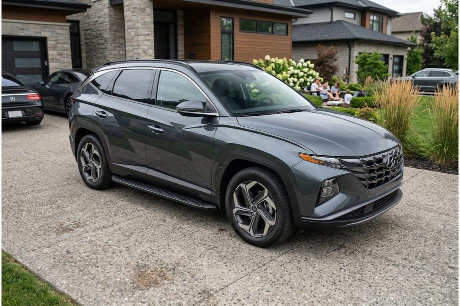 Hyundai Tucson NX4 2021– Sidosteg Tayga Black (2 st, aluminium) Image