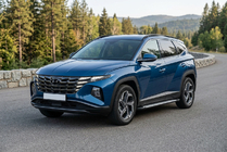 Hyundai Tucson NX4 2021– Sidosteg Vision New Black (2 st, aluminium) foto 1