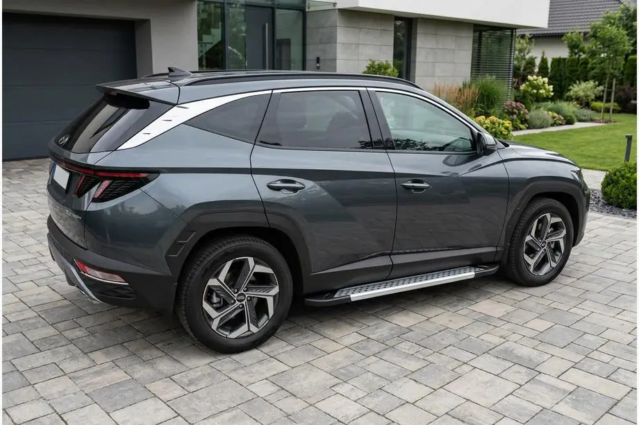 Hyundai Tucson NX4 2021– Sidosteg Vision New Grey (2 st, aluminium) Image