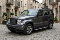 Jeep Cherokee/Liberty 2007–2013 Sidotrösklar Bosphore Grey (2 st, aluminium) foto 1