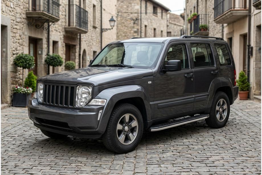 Jeep Cherokee/Liberty 2007–2013 Sidotrösklar Bosphore Grey (2 st, aluminium) Image