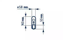 Signallampa Narva 17037 W1,2W 12V W2X4,6d foto 2