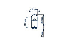 Signallampa Narva 17172 R5W 12V 5W BA15d foto 2