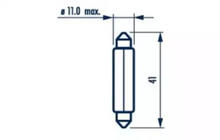 Indikatorlampa Narva 17314 C10W 12V 10W SV8,5 foto 2
