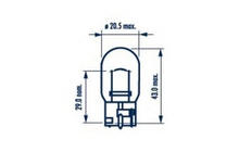 Narva 17632 W21W 12V 21W W3x16d signallampa foto 3