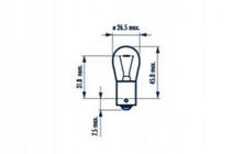 Narva 17635 P21W 12V BA15S blinkerslampa foto 2