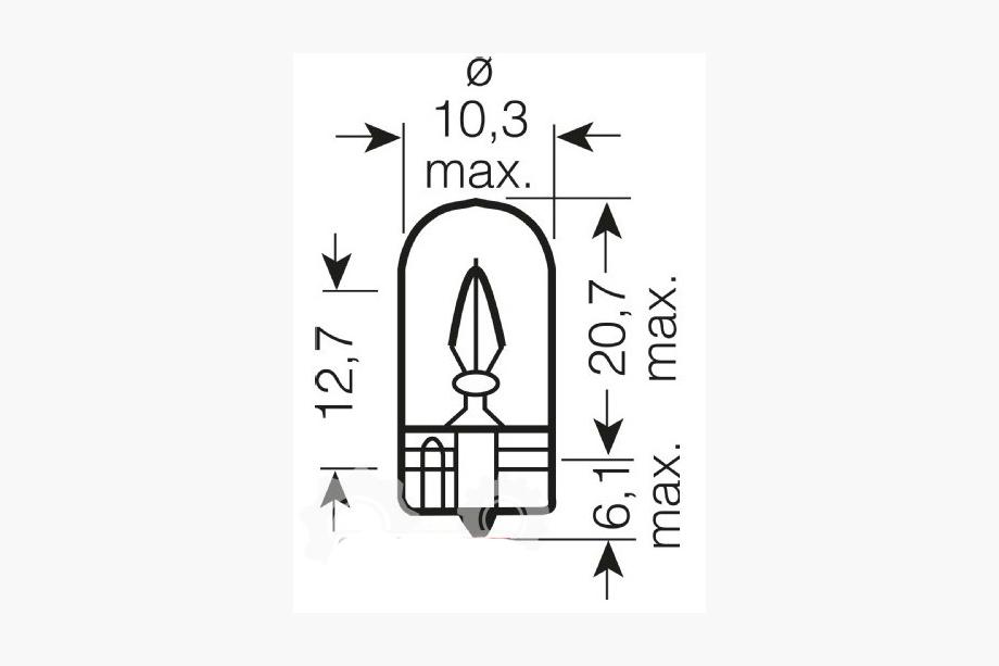 Signallampa Osram 2845 W5W 24V W2.1X9.5D Foto 2