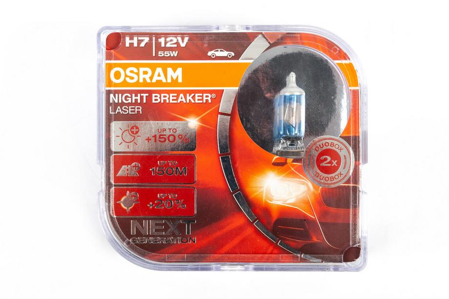 Osram H7 55W Night Breaker Laser 150% 64210NL strålkastarlampa Image