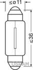 Signallampa Osram 6423-02B C5W 36mm 24V SV8.5-8 foto 2
