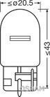 Osram 7505 W21W 12V 21W W3x16d blinkerslampa (2 st) foto 2