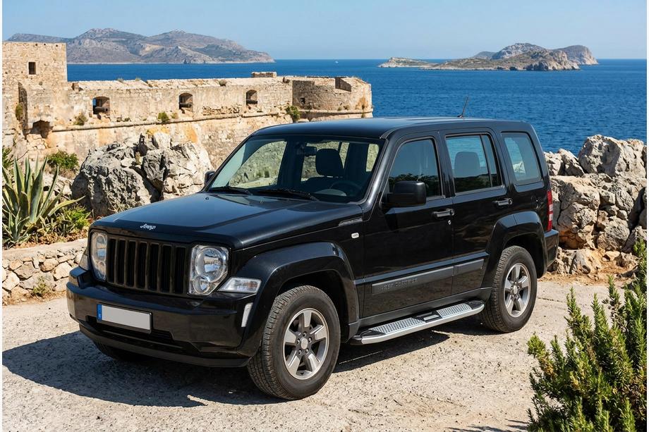 Jeep Cherokee/Liberty 2007–2013 Mevsim Grey sidosteg (2 st, aluminium) Image