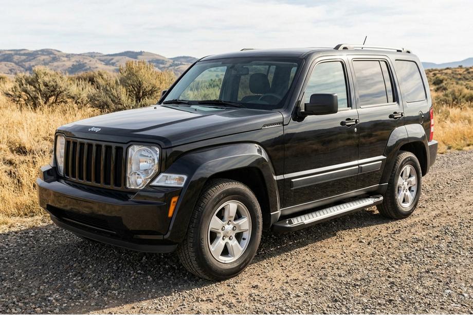 Jeep Cherokee/Liberty 2007–2013 Sidosteg Allmond Grey (2 st, aluminium) Image