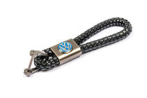 Volkswagen Nyckelring i läder V1 med Volkswagen-logotyp foto 2