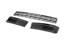 Volkswagen T6 2015–2024 Nedre frontgrill (3 delar, matt) foto 2