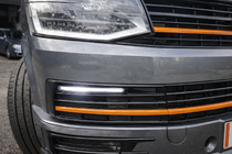 Volkswagen T6 2015–2024 DRL-insatser till stötfångare (SportLine) foto 1